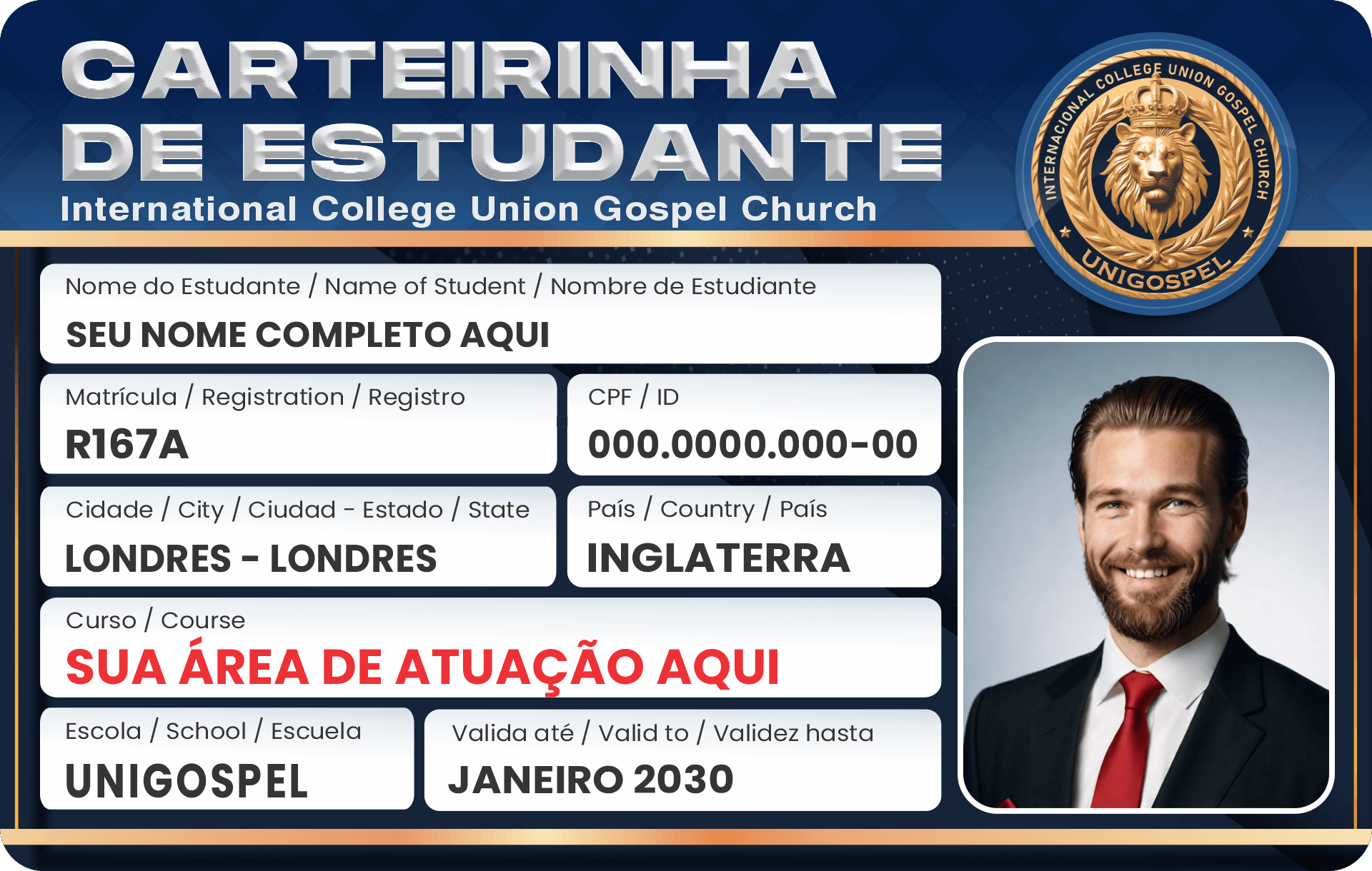 Imagem da Carteirinha de estudante