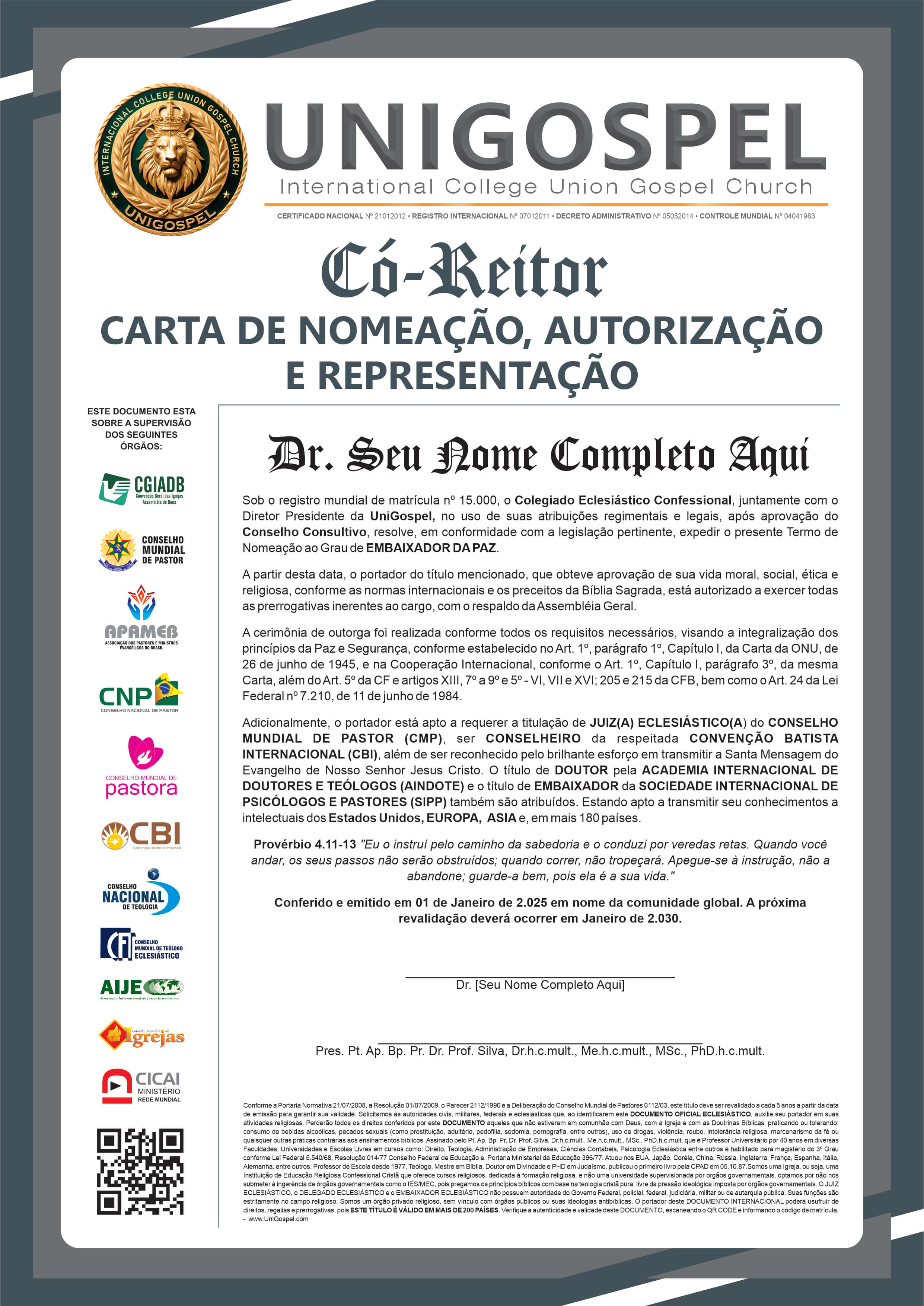 Carta de Co-Reitor