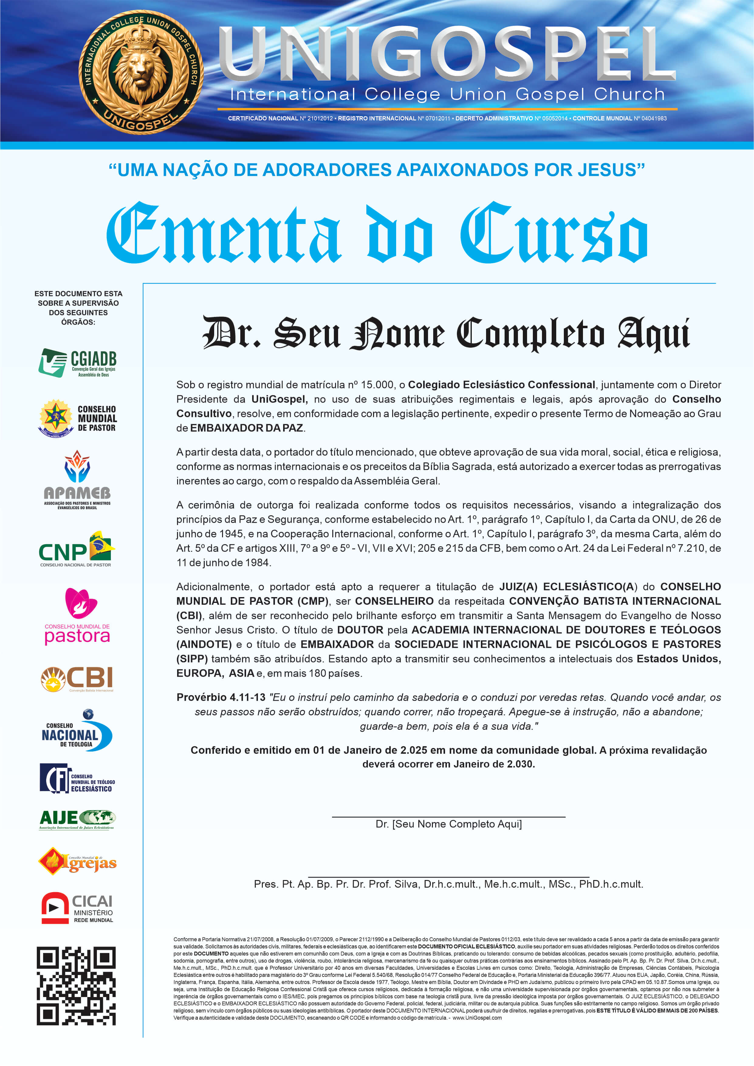 Ementa do Curso