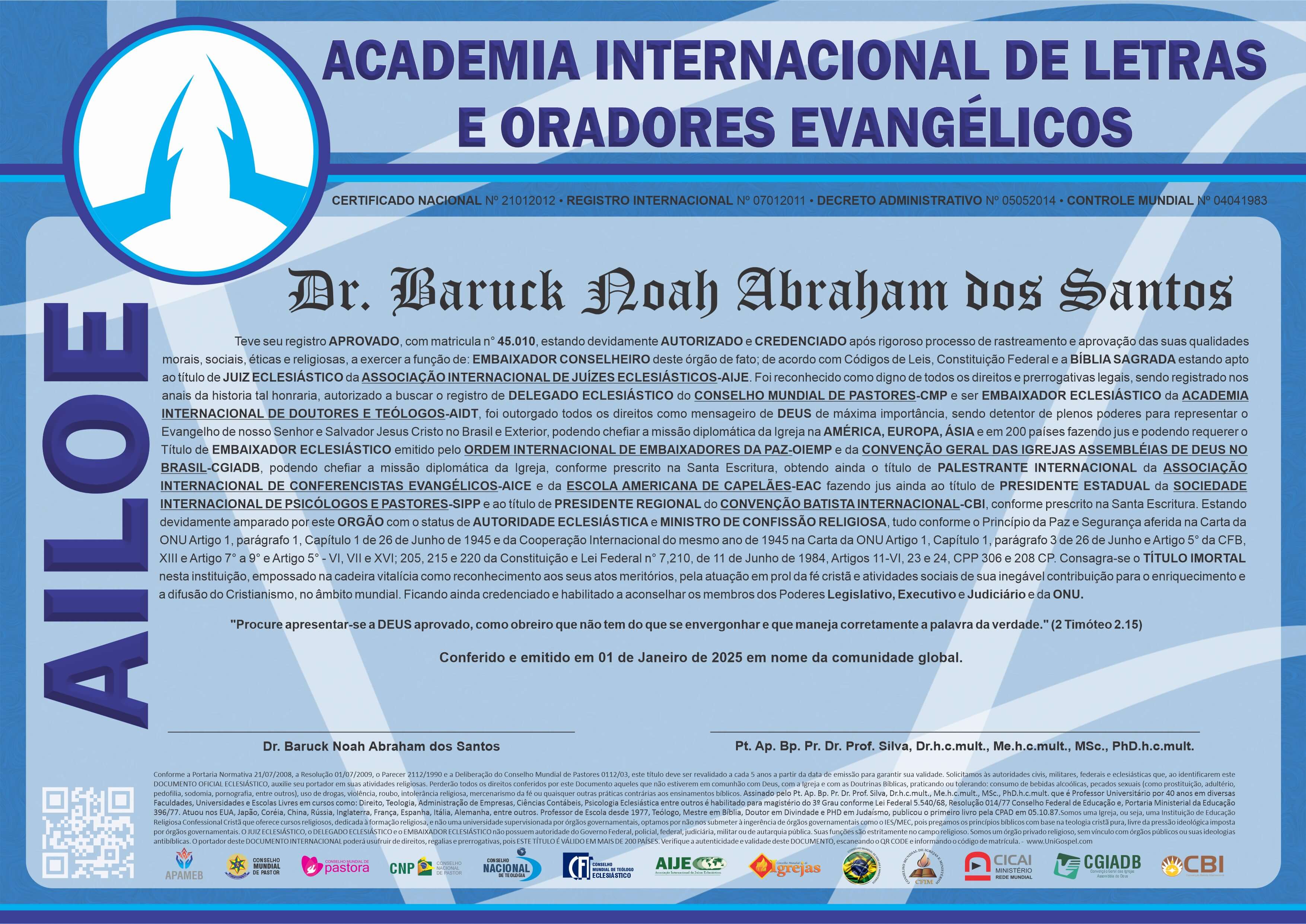 Academia Internacional de Letras e Oradores Evangélicos