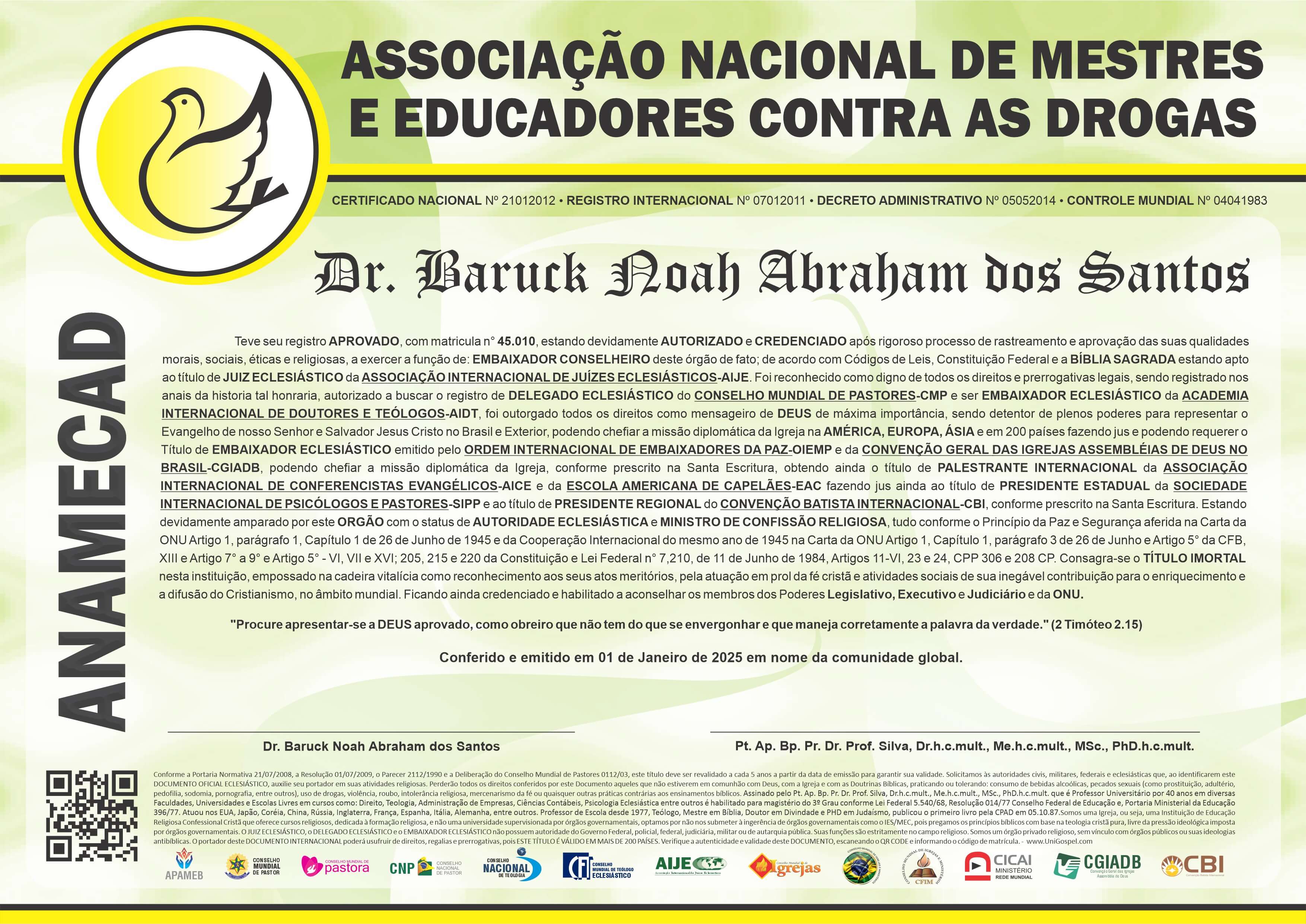 Associação Nacional de Mestres e Educadores contra as Drogas