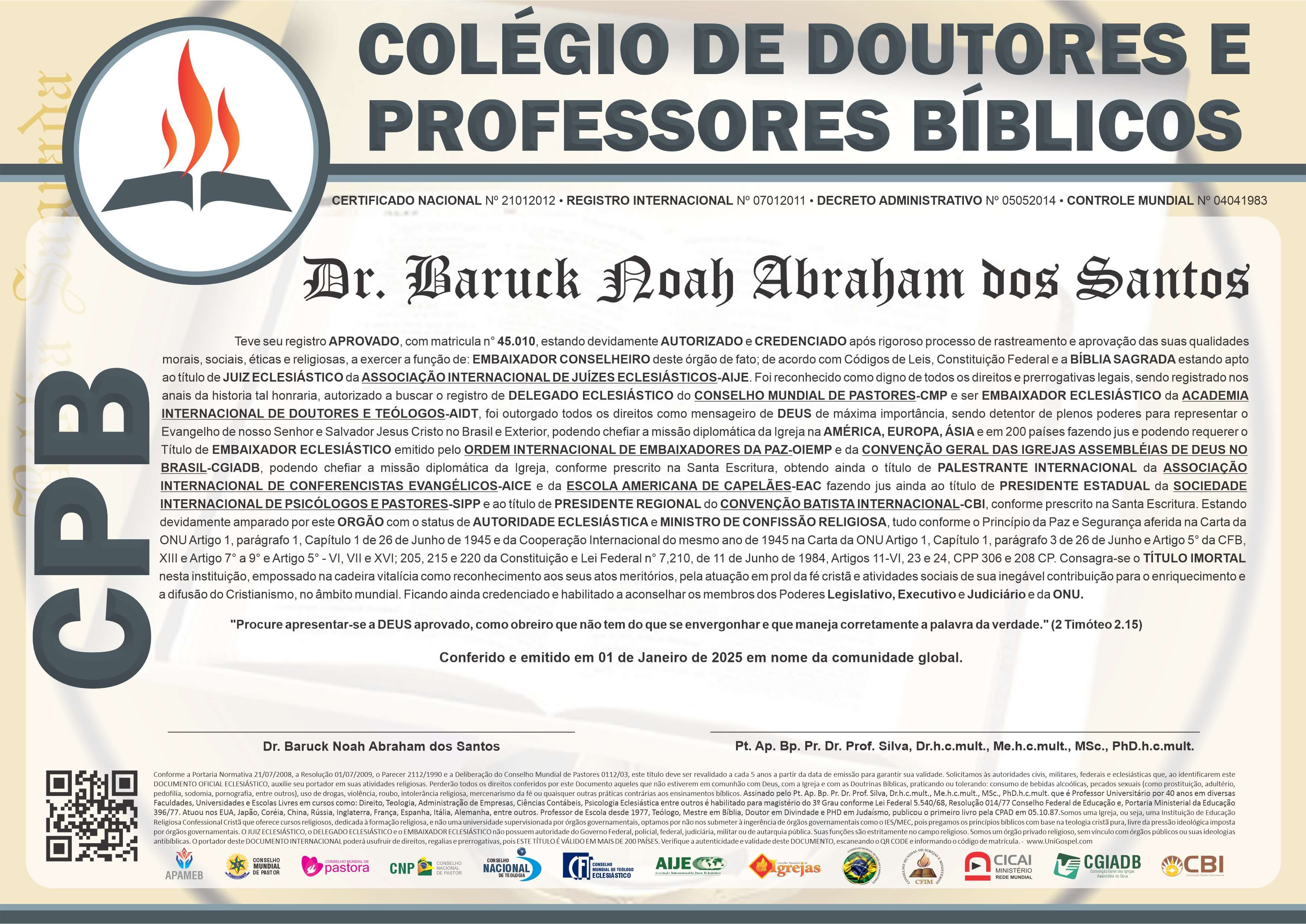 Colégio de Doutores e Professores Bíblicos