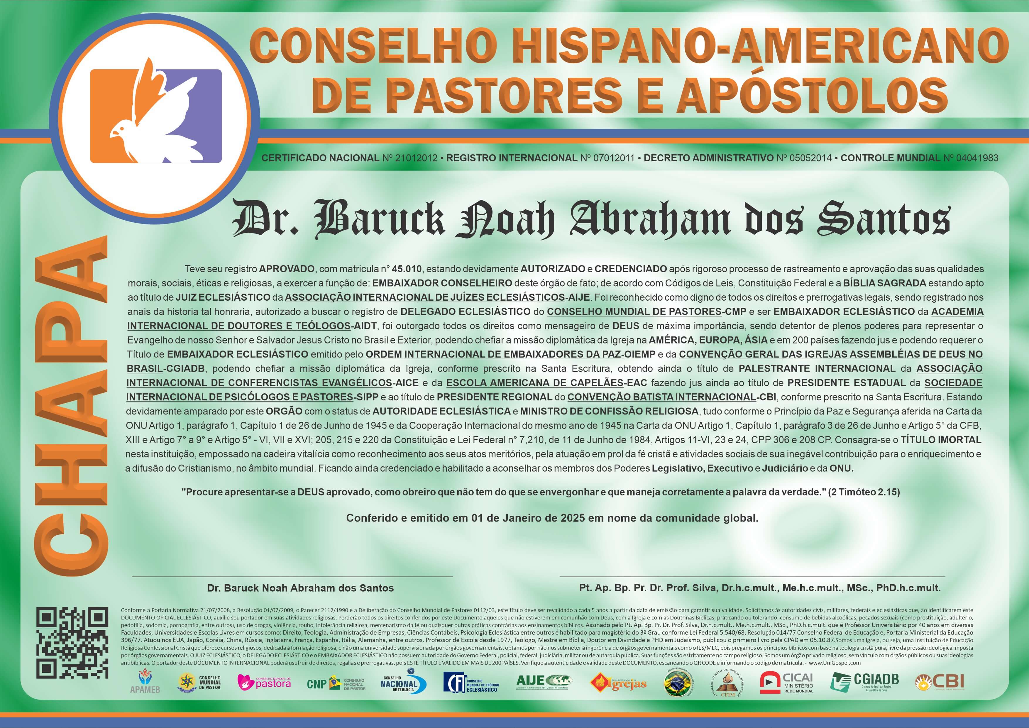 Conselho Hispano Americano de Pastores e Apóstolos
