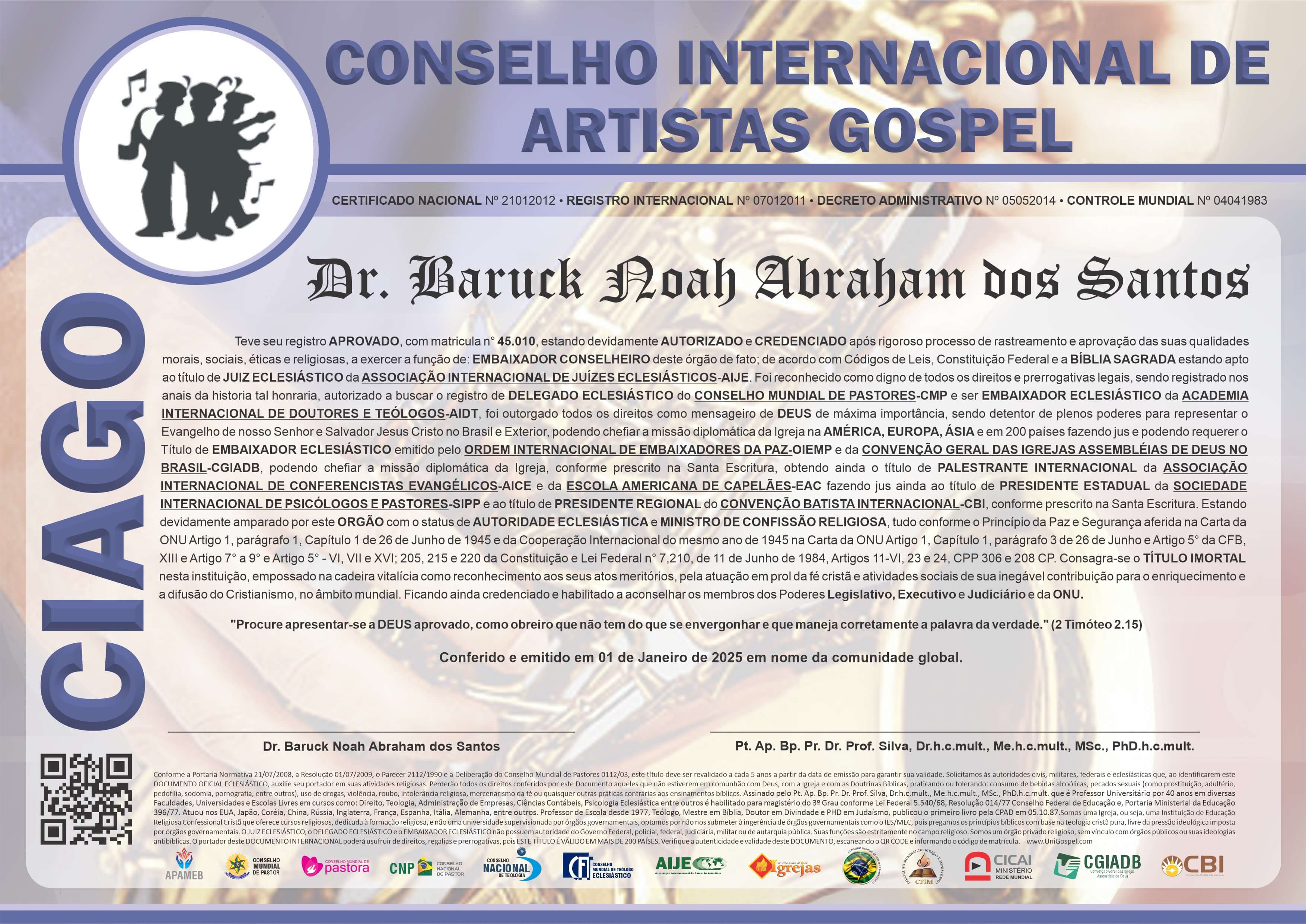Conselho Internacional de Artistas Gospel