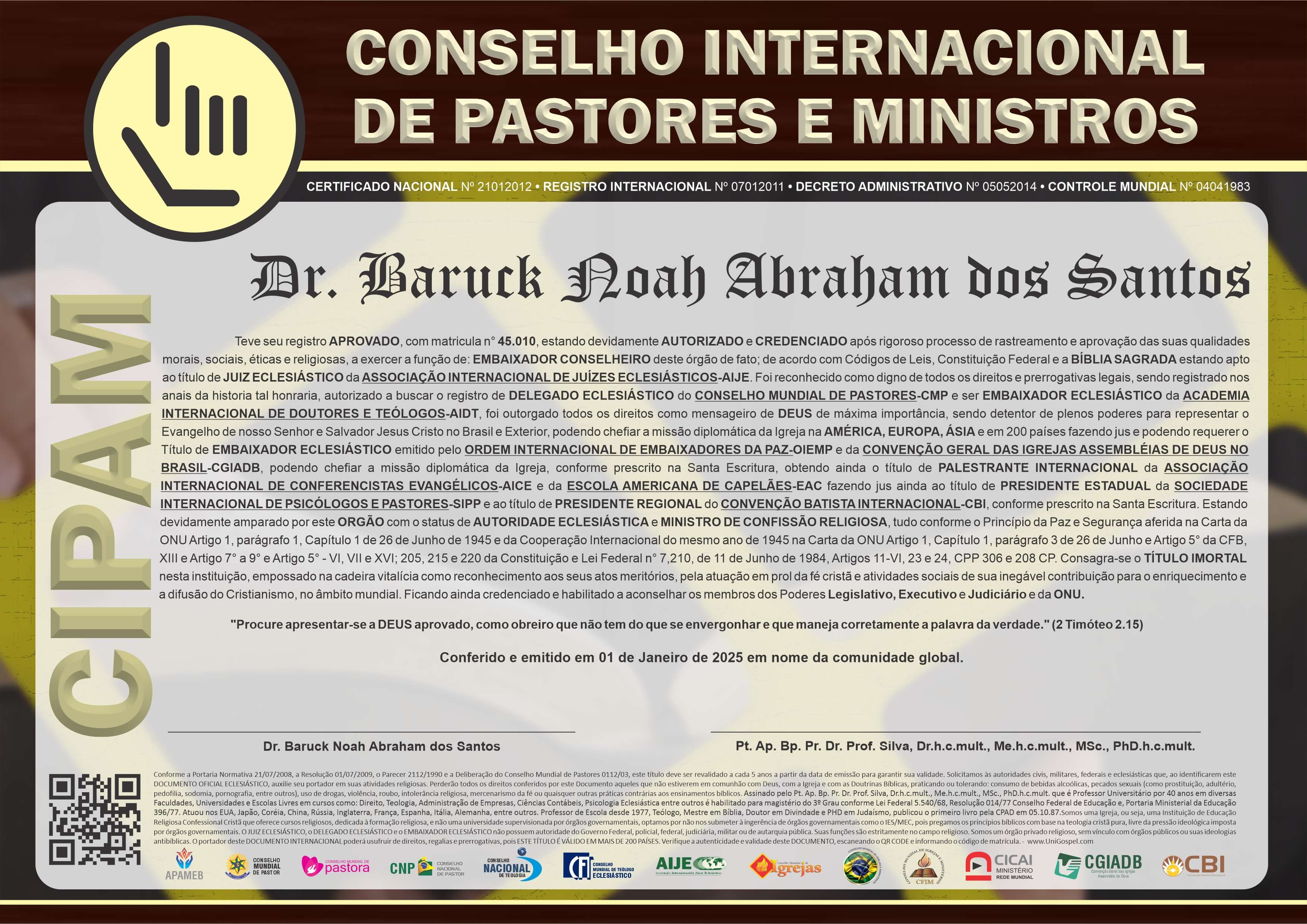 Conselho Internacional de Pastores e Ministros