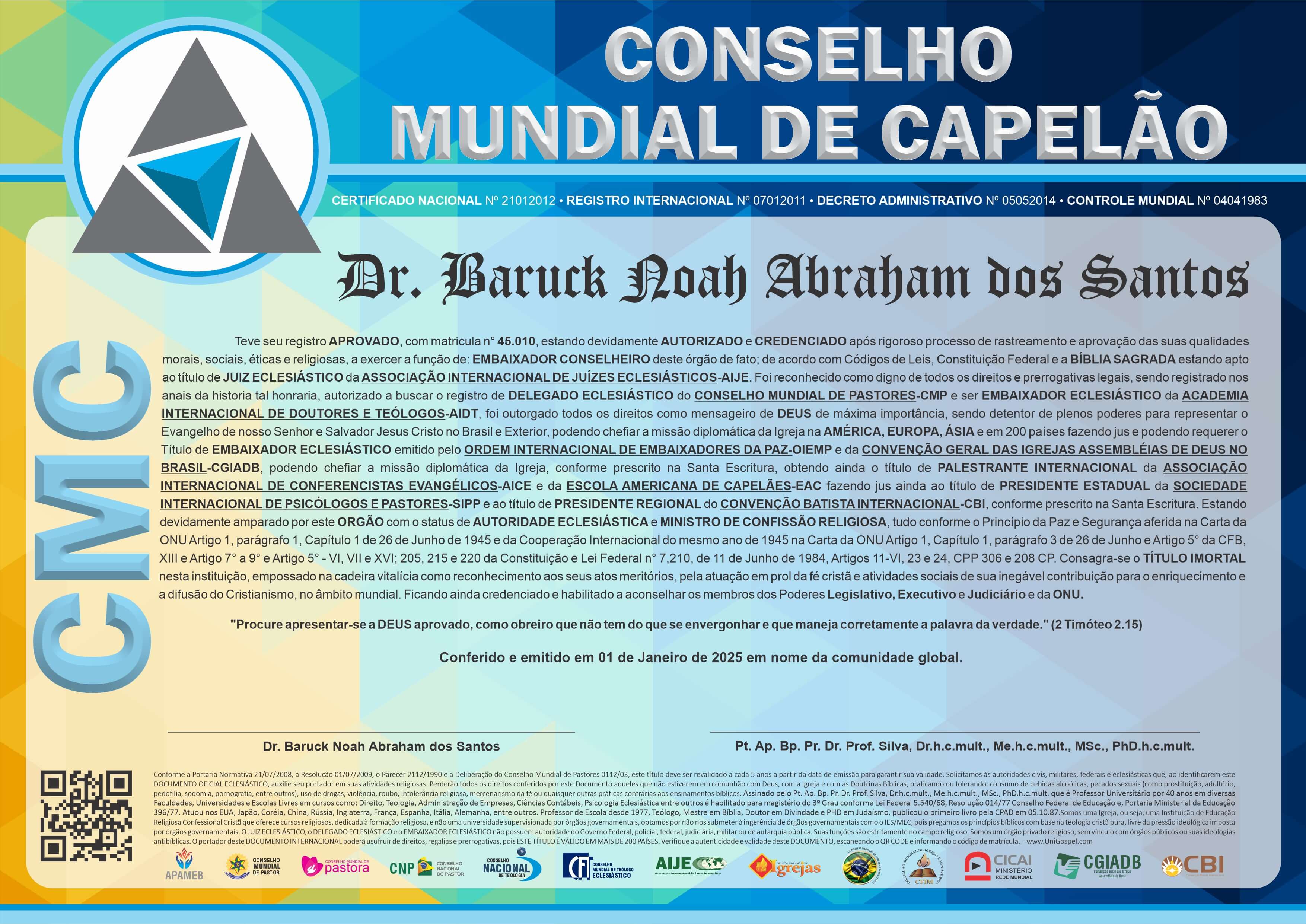 Conselho Mundial de Capelão
