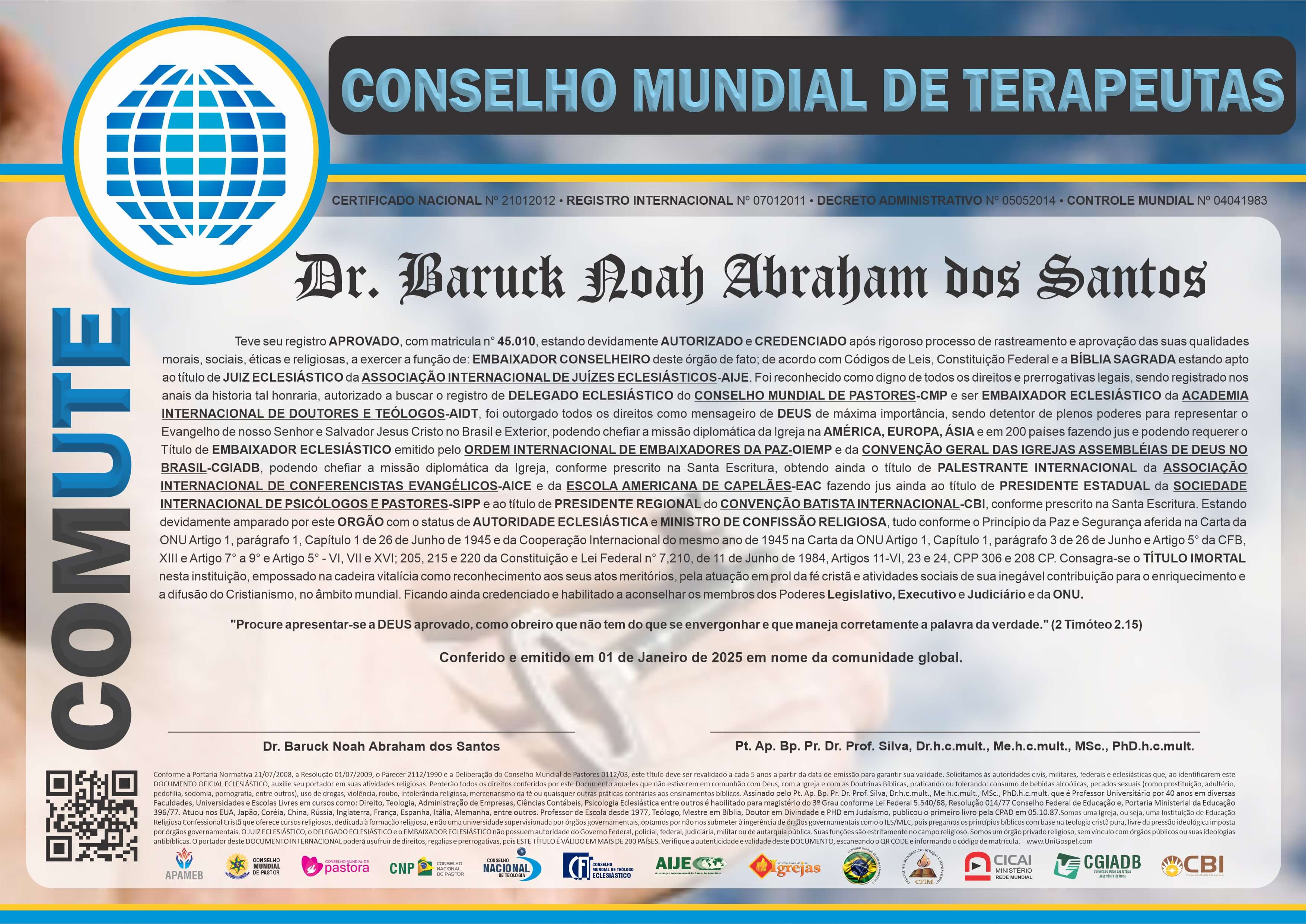 Conselho Mundial de Terapeutas