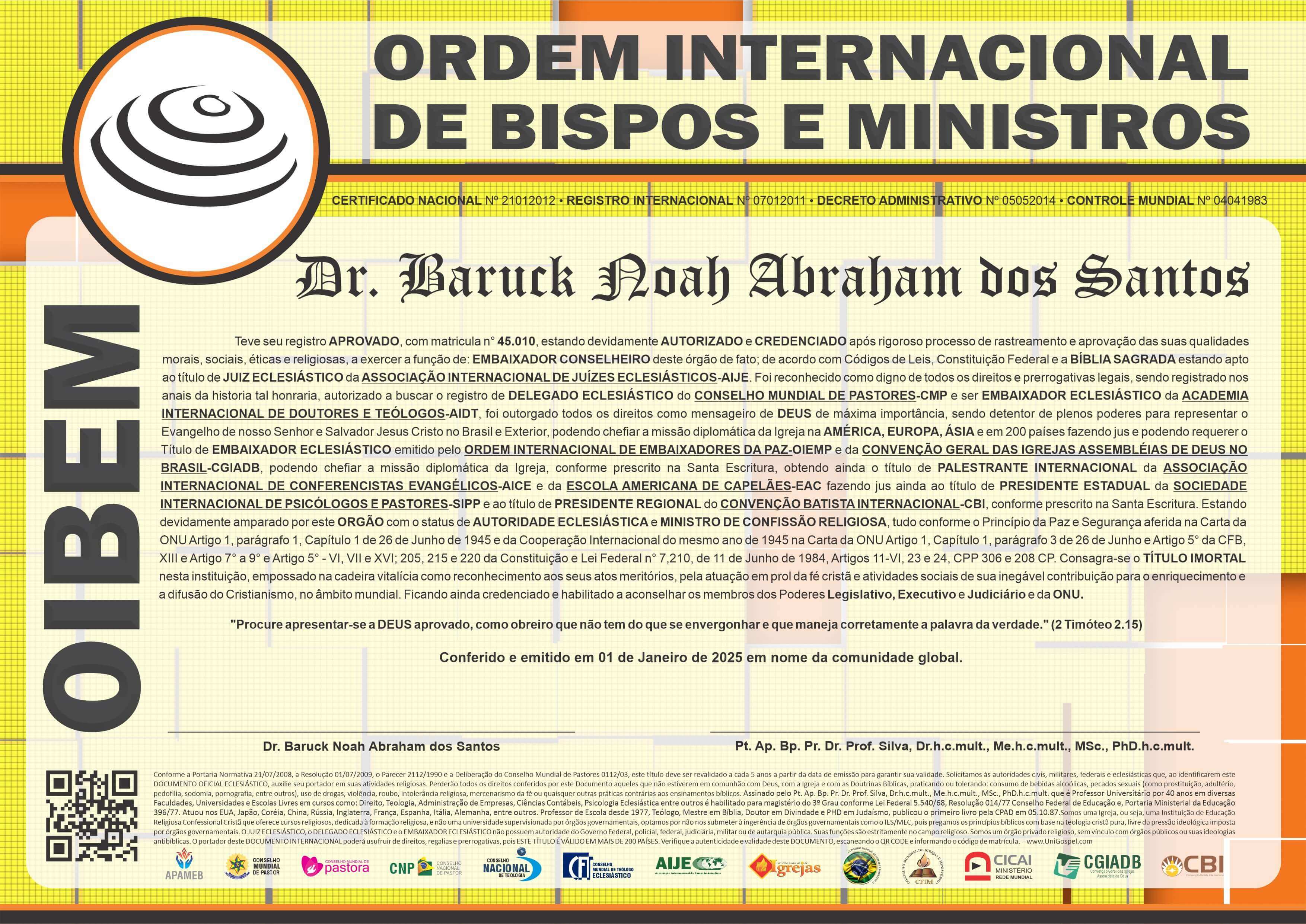 Ordem Internacional de Bispos e Ministros