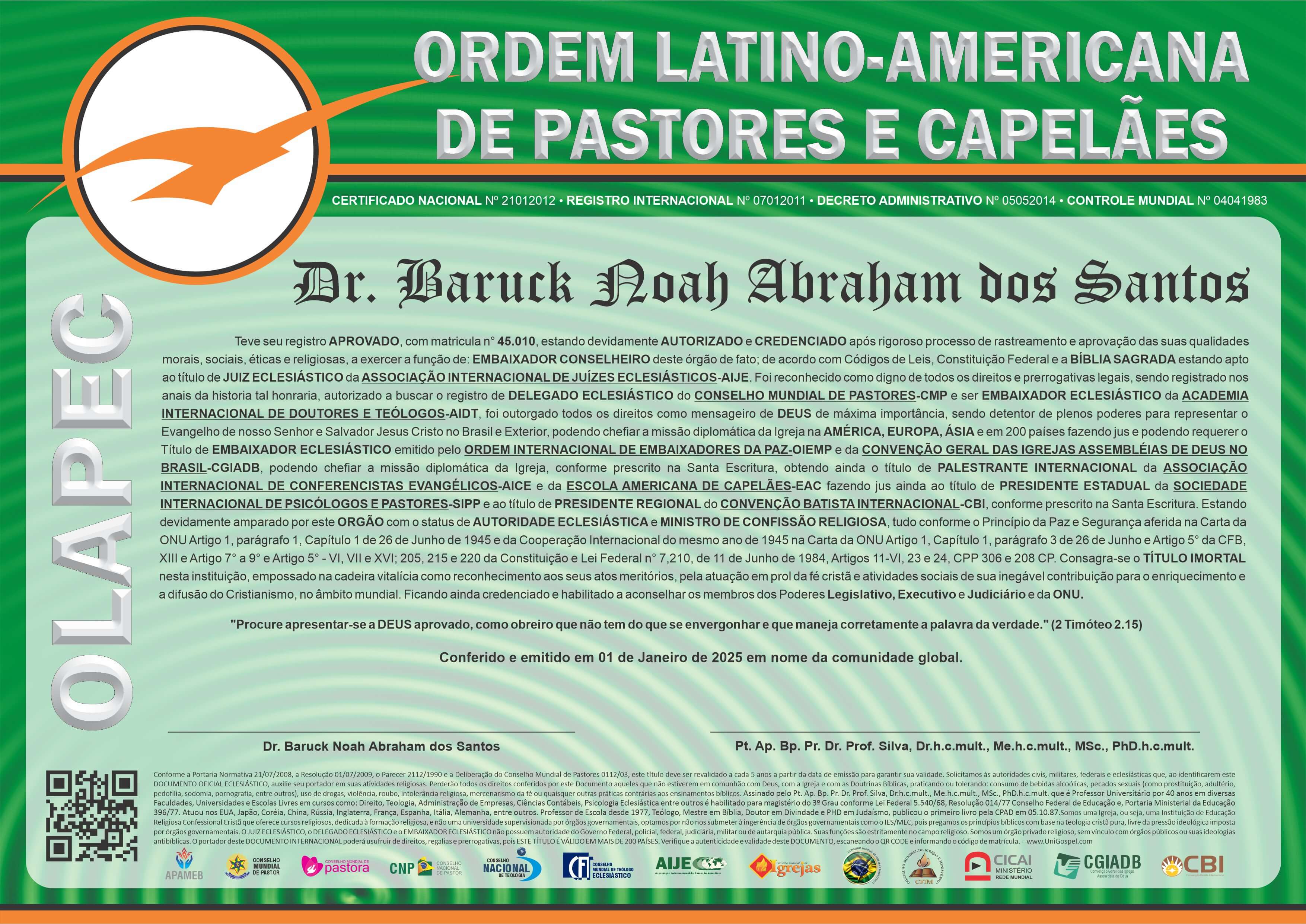 Ordem Latino Americana de Pastores e Capelães