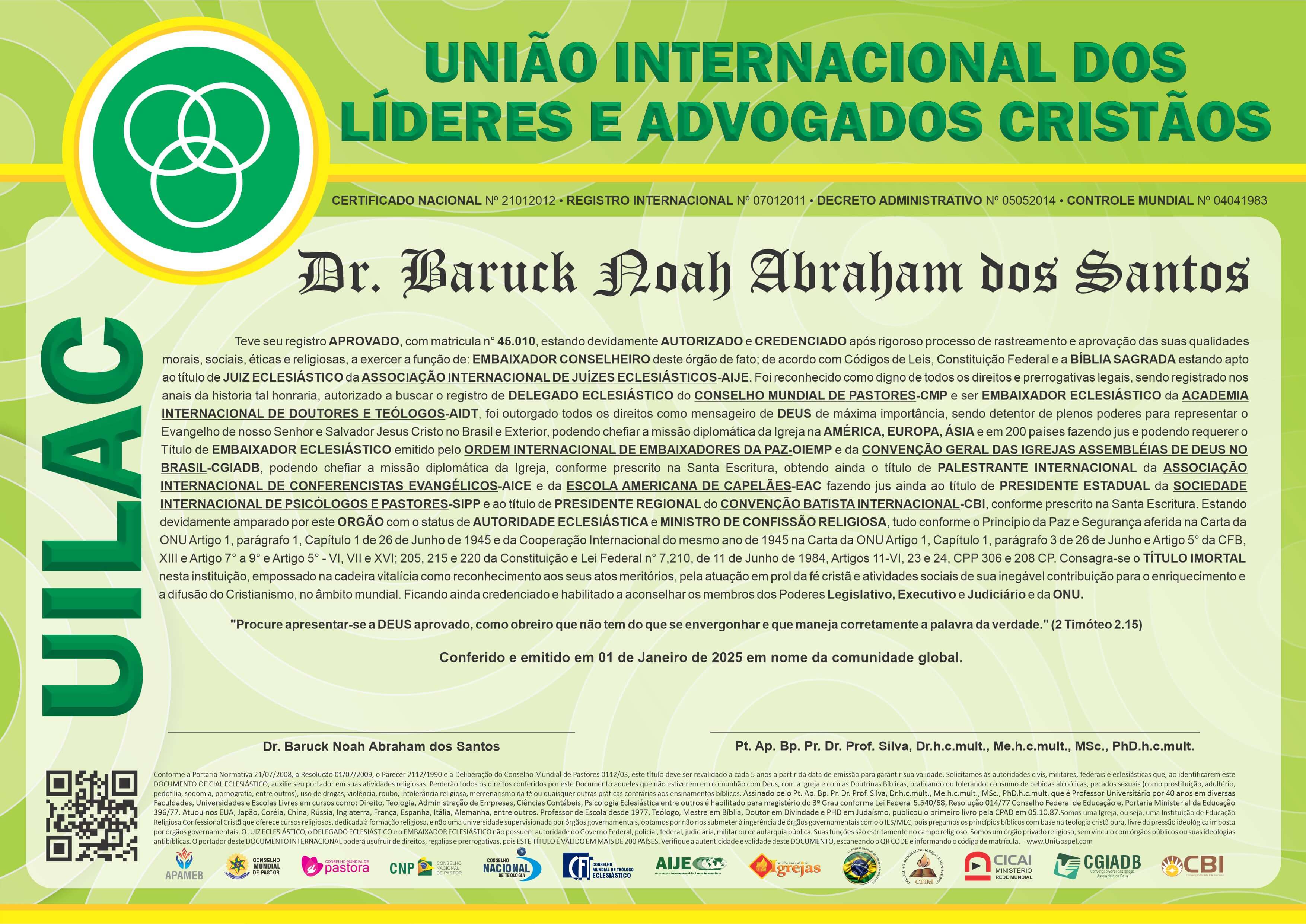 União Internacional dos Líderes e Advogados Cristãos