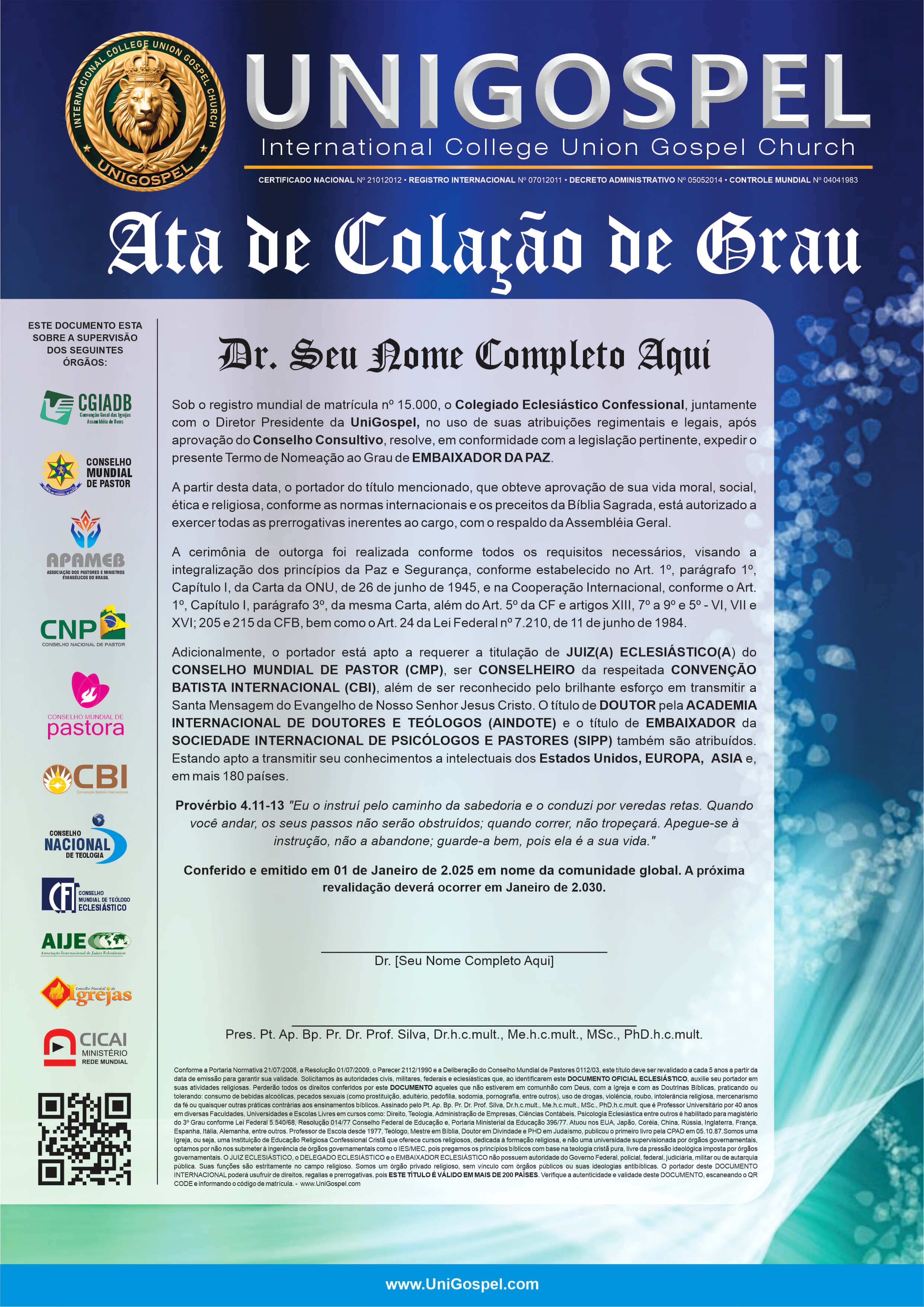 Ata de Colação de Grau