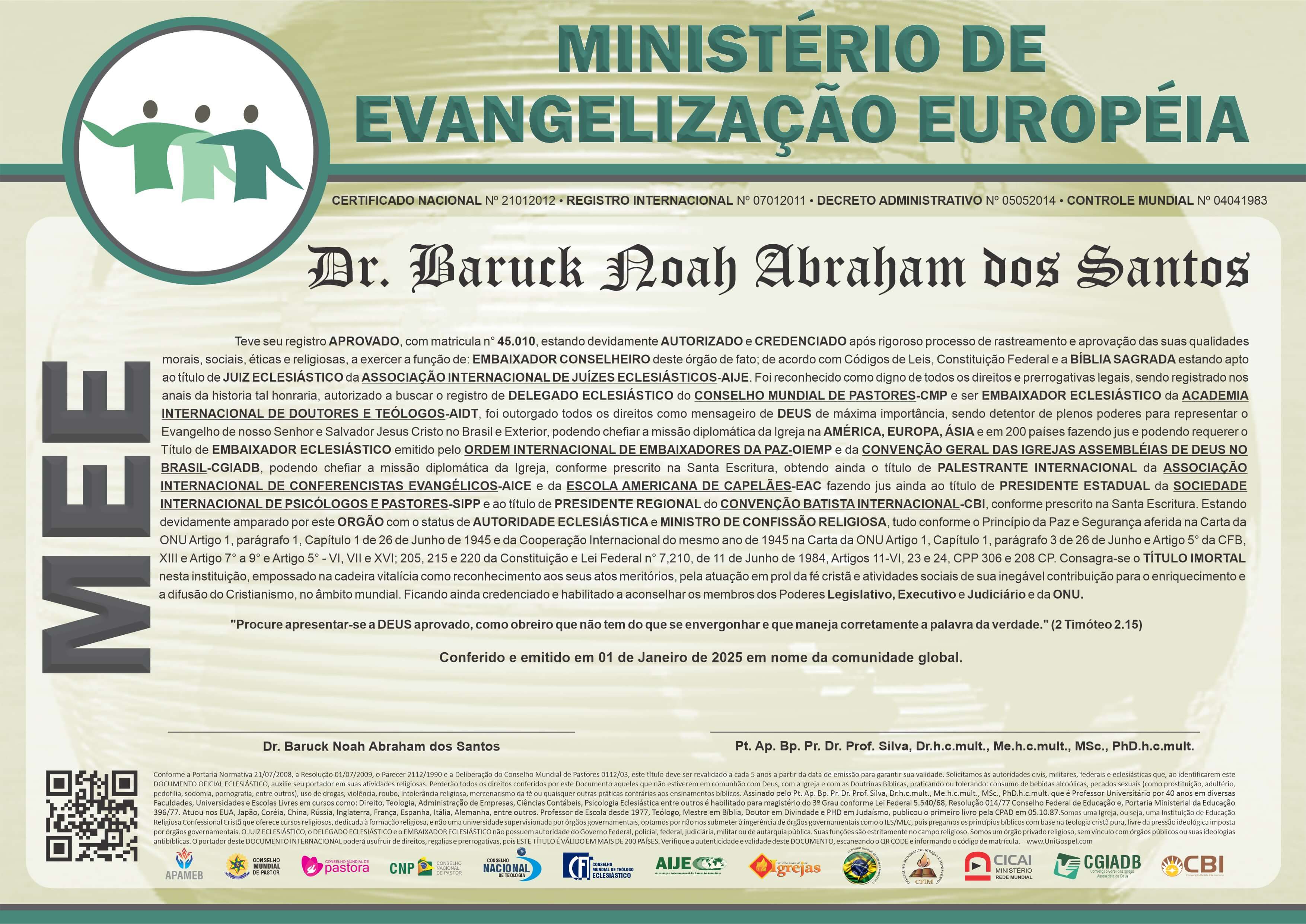 Ministério de Evangelização Européia